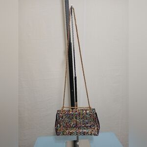 Multi Colored Rhinestone Evening Bag